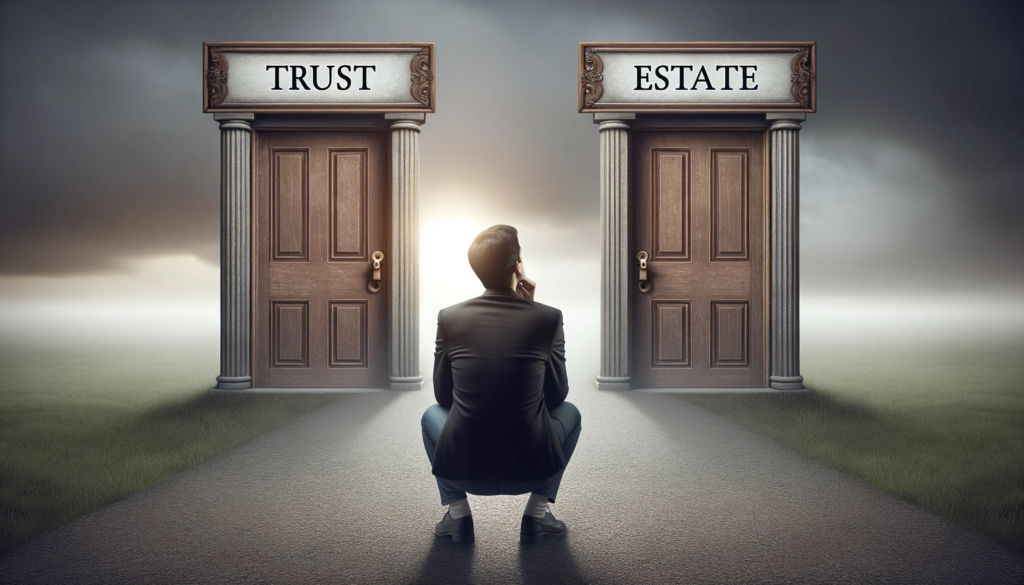difference between a trust and an estate