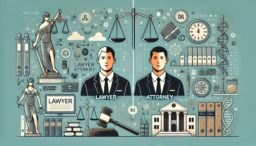 difference between lawyer and attorney