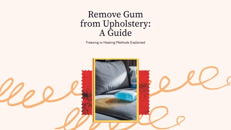 upholstery gum removal